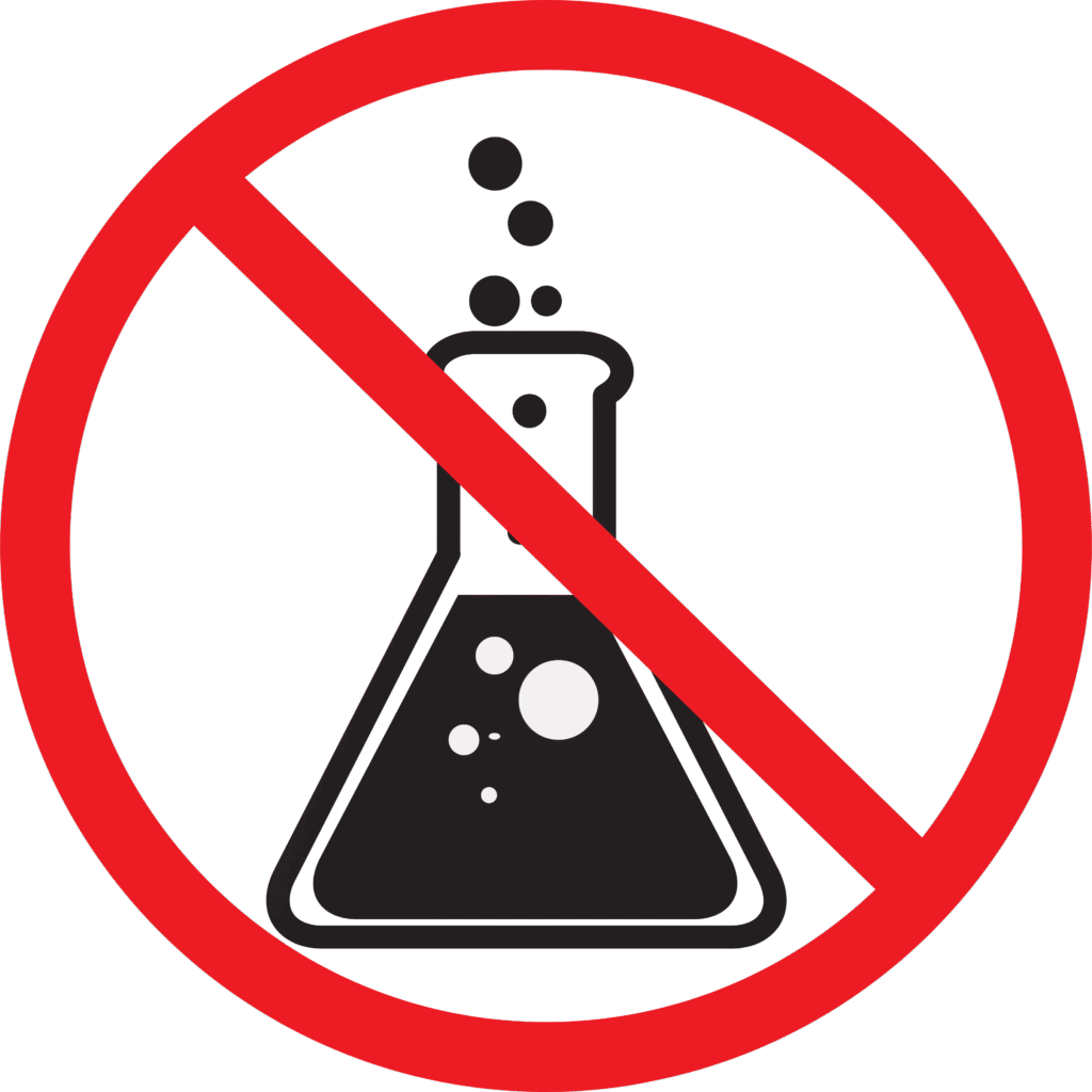 No harmful chemicals